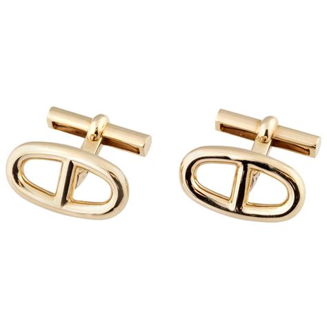 gold hermes bracelet men|Hermes cufflinks gold.